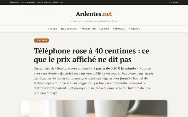 Page d'accueil de Ardentes