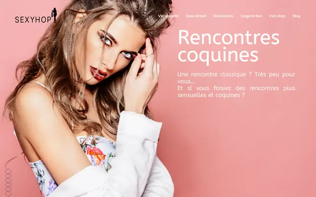 Page d'accueil de Sexy Hop