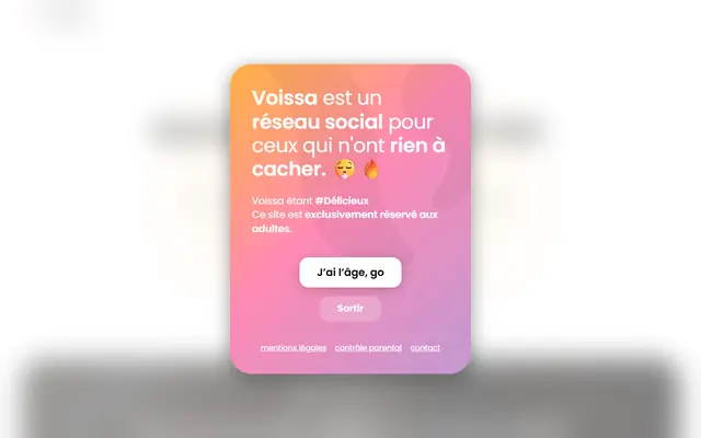 Page d'accueil de Voissa